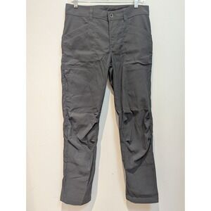 MEC Mountain Equipment Co-op Cargo Pants Womens Size 8 Reg Gray Roll Up Hiking